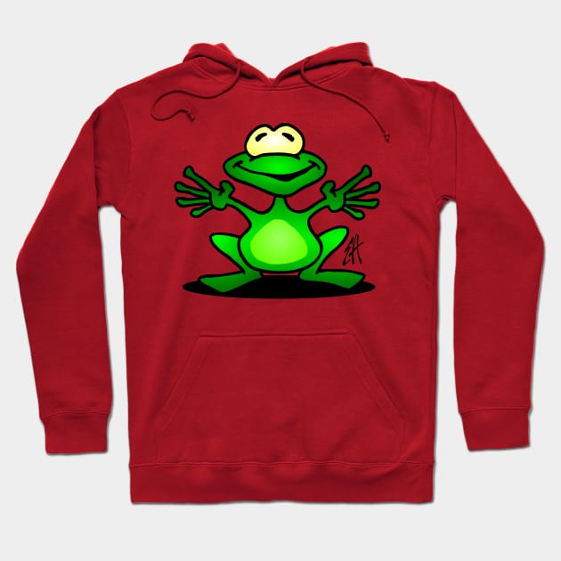 Frog Hoodie by Cardvibes